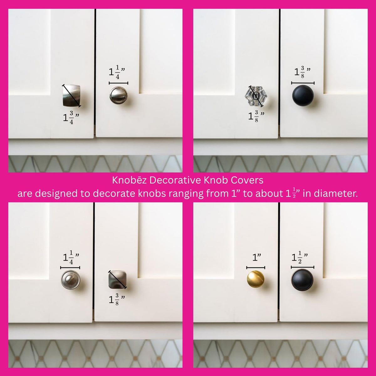 Knobēz 12pk Gingerbread House Decorative Knob Covers - Christmas Ornaments