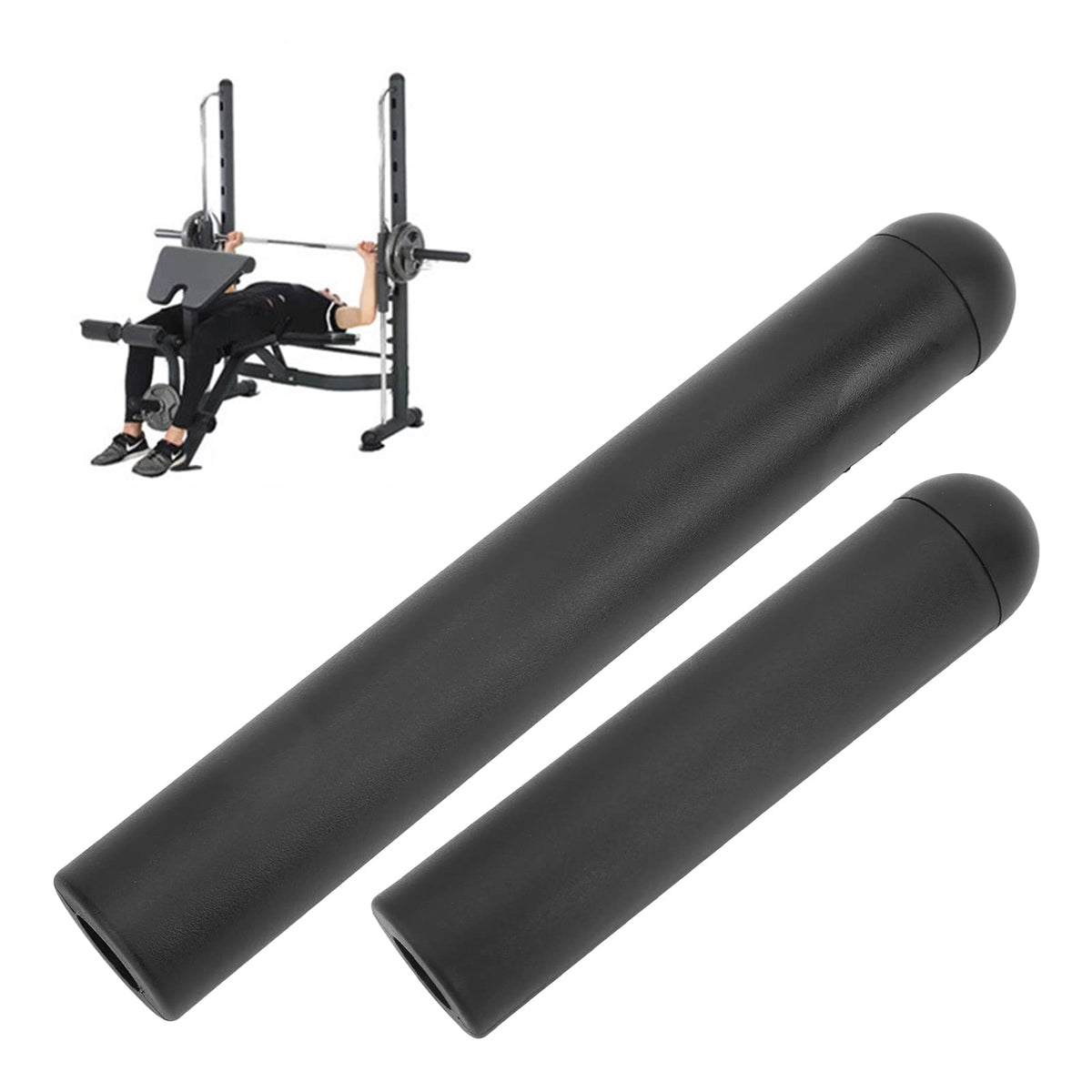 Yuecoom Barbell Bar Adapter Sleeve Convert, Sleeve Olympic Adapter Sleeves, Dumbbell Convert 0.98in to 1.97in Post Sleeve for Weightlifting Bed(230mm)