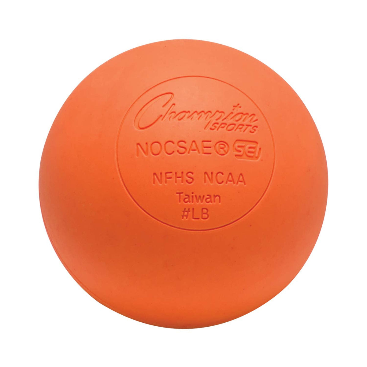 Champion Sports Orange Lacrosse Balls, Official Size - NCAA, NFHS & SEI Certified, 2 count (Pack of 1)
