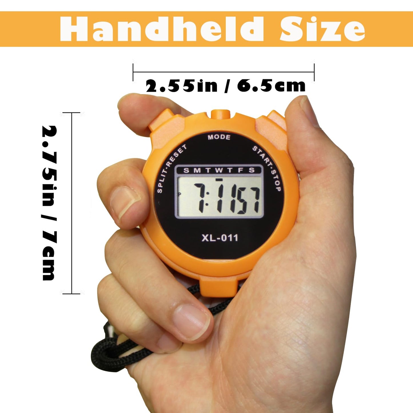 16-Pack Multi-Function Electronic Digital Sport Stopwatch Timer, Large Display with Date Time and Alarm Function, Sports Coaches Fitness Coaches and Referees