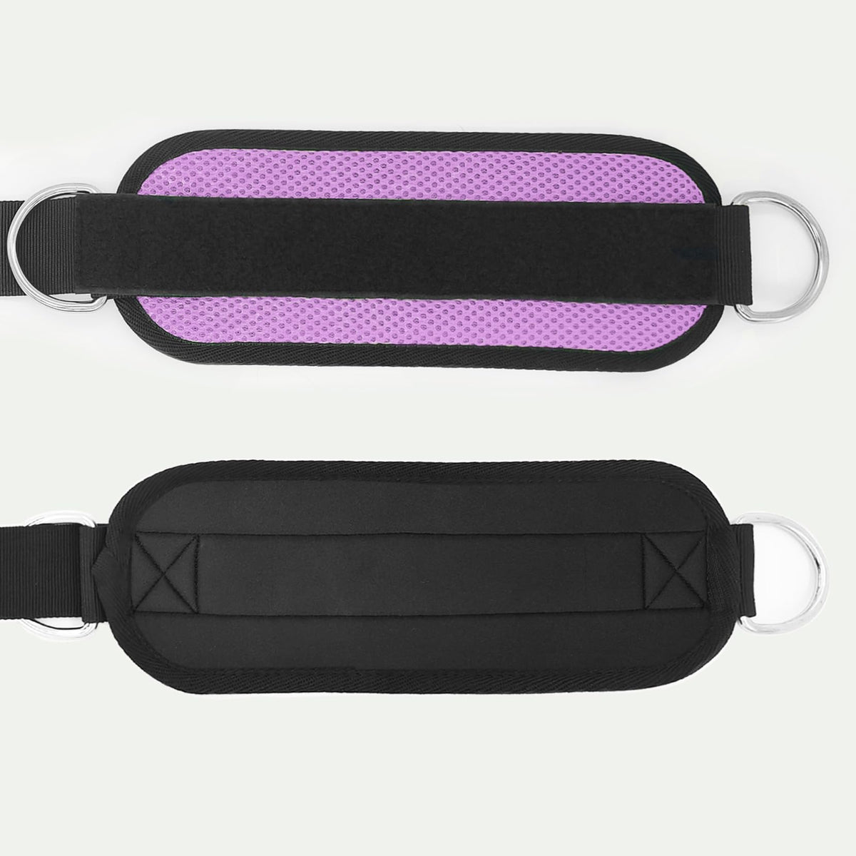 Langmeil 2Pack Comfortable Ankle Strap for Cable Machine, Fitness Work Out Cuff Attachment for Home & Gym, Booty Workouts Kickbacks, Leg Extensions, Hip Abductors Men Women(Purple)