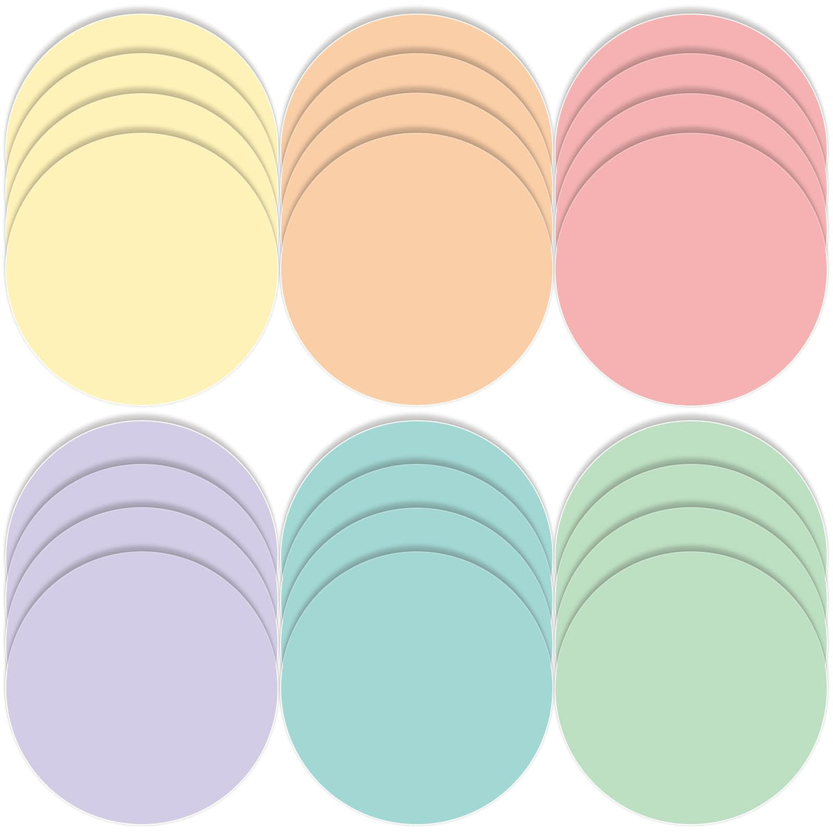 Lincia 36 Pack Colorful Dry Erase Dots Circles Spots for Classroom Table 10.5 Inch Removable Vinyl Desktop Stickers Spots Wall Decals for 100th Day of School Teacher Students Home (Multicolor)