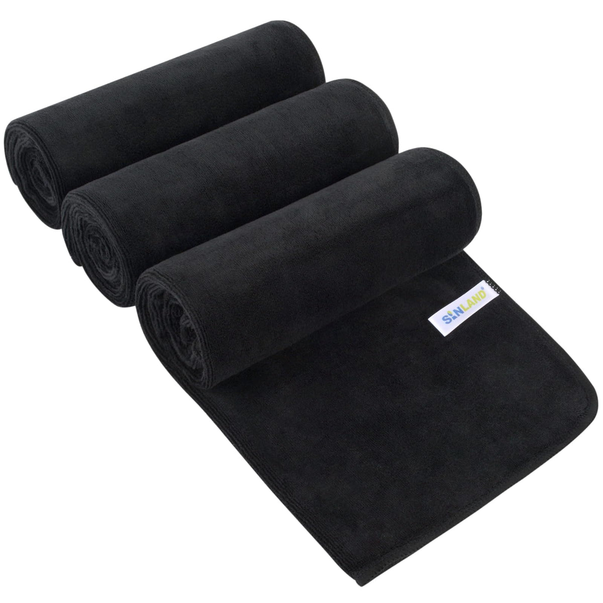 SINLAND Microfiber Gym Towels Super Absorbent Compact Travel Towel Ultra Soft Quick Dry Camping Sweat Towel Rag for Sports Beach Swimming Backpacking Hiking and Yoga Men Women 16 Inch X 32 Inch 3 Pack