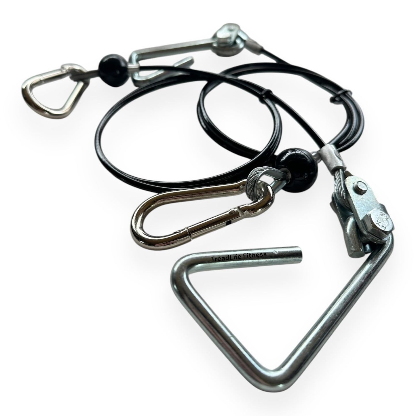 TreadLife Fitness 43" Cables w/Hook Assembly (2 x Cables) - Replacement for Most Bowflex Gyms - (Pair)