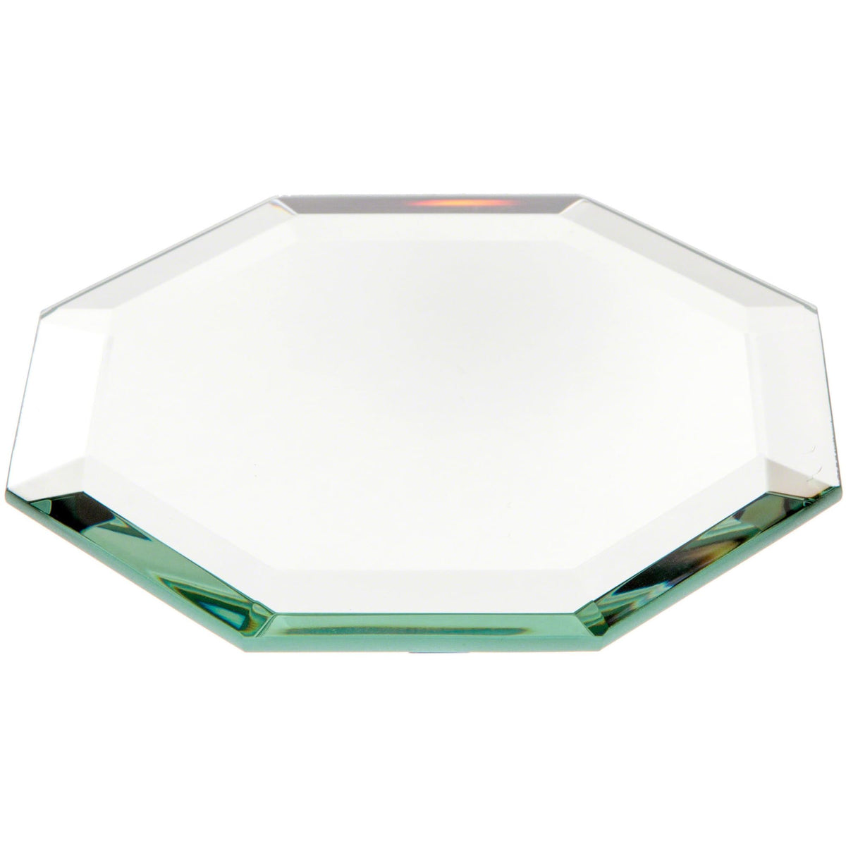 Plymor 4" Octagon, 5mm Thick Beveled Glass Mirror, Pack of 3