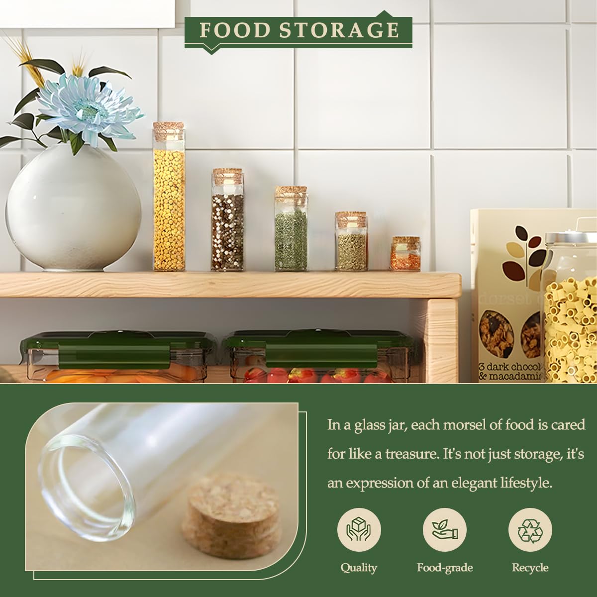 80-Pack 0.61 oz (18 ml) Glass Bottles & Test Tubes with Cork Stoppers – for Spell Jars, Spice Storage, DIY Favors, Travel Memories, Plant Propagation – Empty Recyclable Containers for Crafts, Kitchen