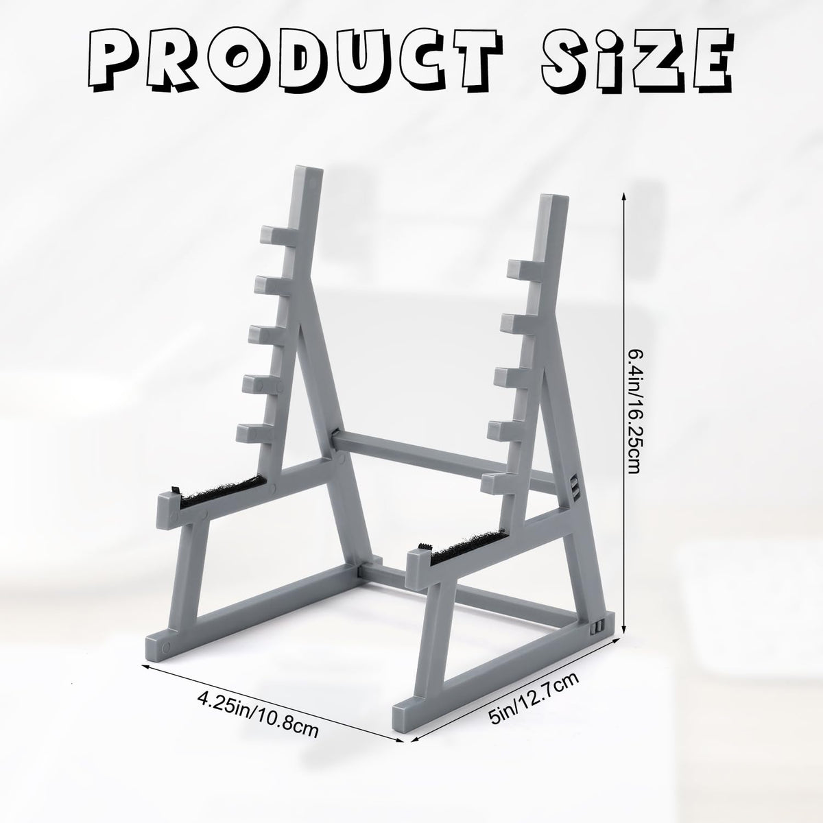 Squat Rack Pen Holder, Squat Rack Office Decor Mini Barbell Rack Pen Holder Desktop Squat Rack Pen Holder with Weights & Barbells for Office Gym Decorations for Fitness Weightlifting Lovers