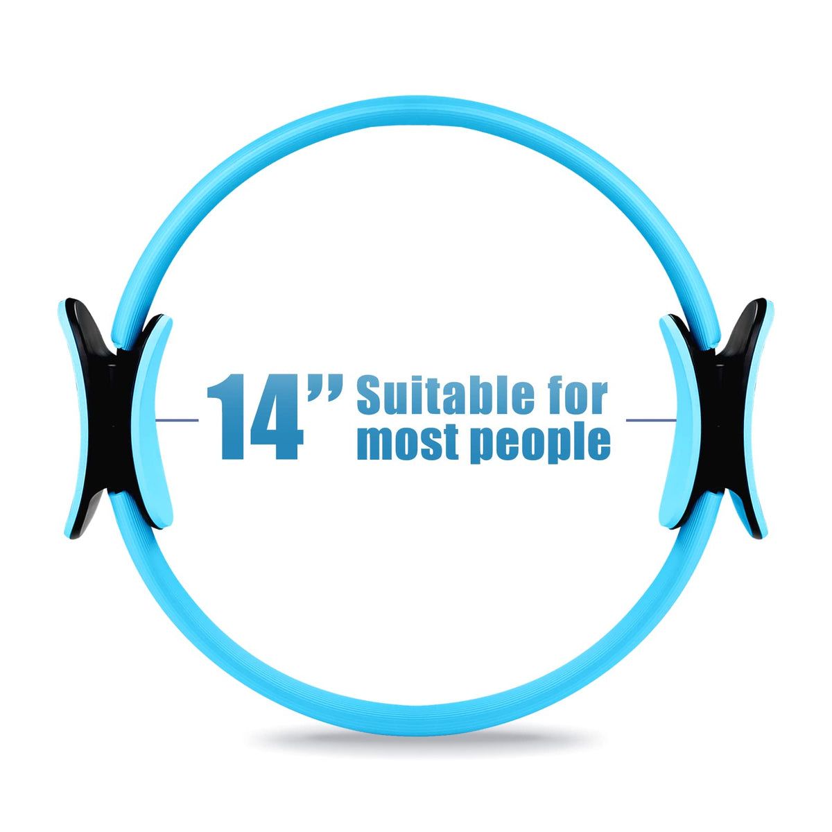 RitFit Pilates Ring Circle - 14 Inch Magic Fitness Circle for Toning Inner & Outer Thighs, Bonus Workout Guide Included