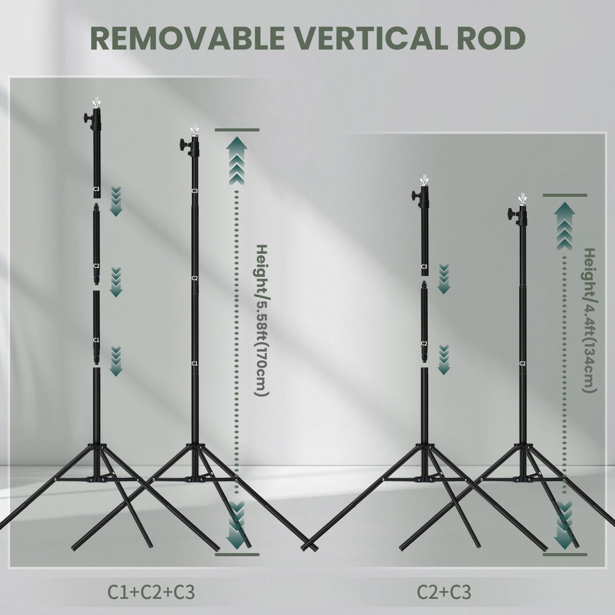 10x7 ft Backdrop Stand, Maxztill Adjustable Photo Studio Background Stand Support Kit, Banner Stand for Parties Wedding Photography Decoration with Carrying Bag