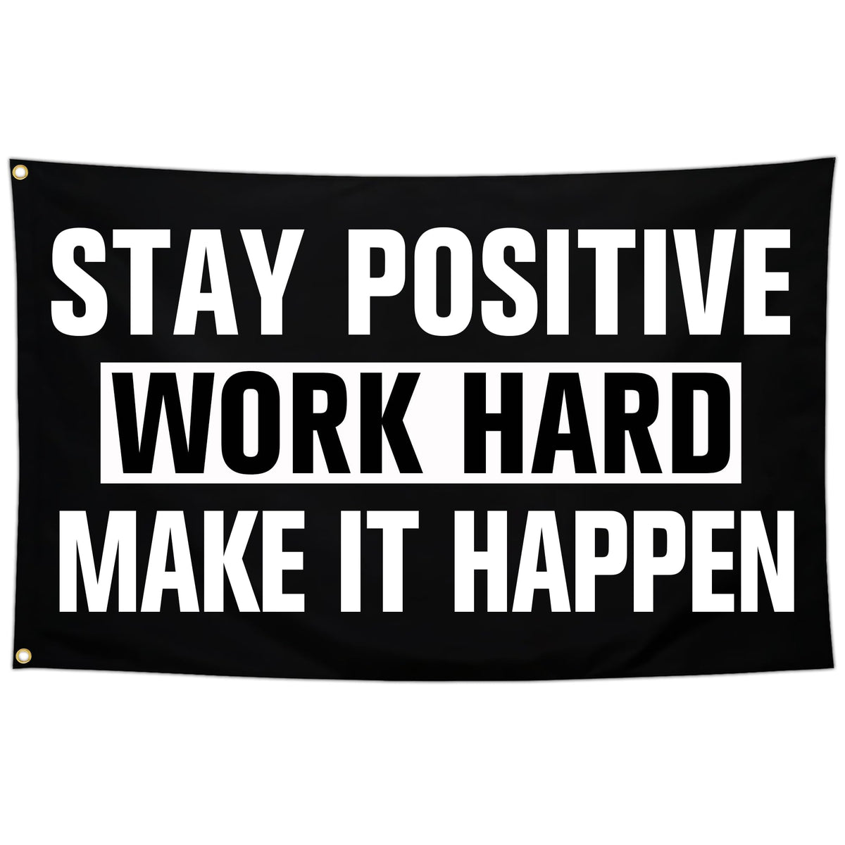 Aroxtms Discipline Motivational Flag 3x5 Ft Stay Positive Work Hard Make It Happen Gym Motivational Inspirational Flags for Room Guys Home Gym Bedroom College Dorm Motivational Wall Decor Banner