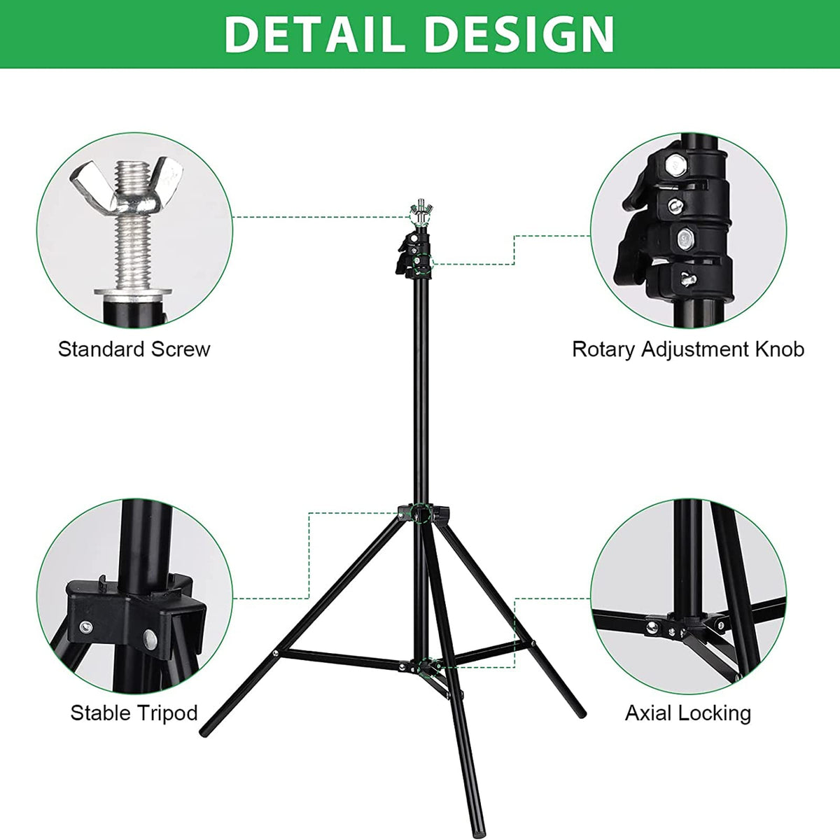 FOTOCREAT Backdrop Stand Kit 8.5x10ft,Adjustable Photo Video Studio Background Stand Backdrop Support System for Wedding Parties,Birthday, Portrait Photography with 4 Clamps and Carrying Bag