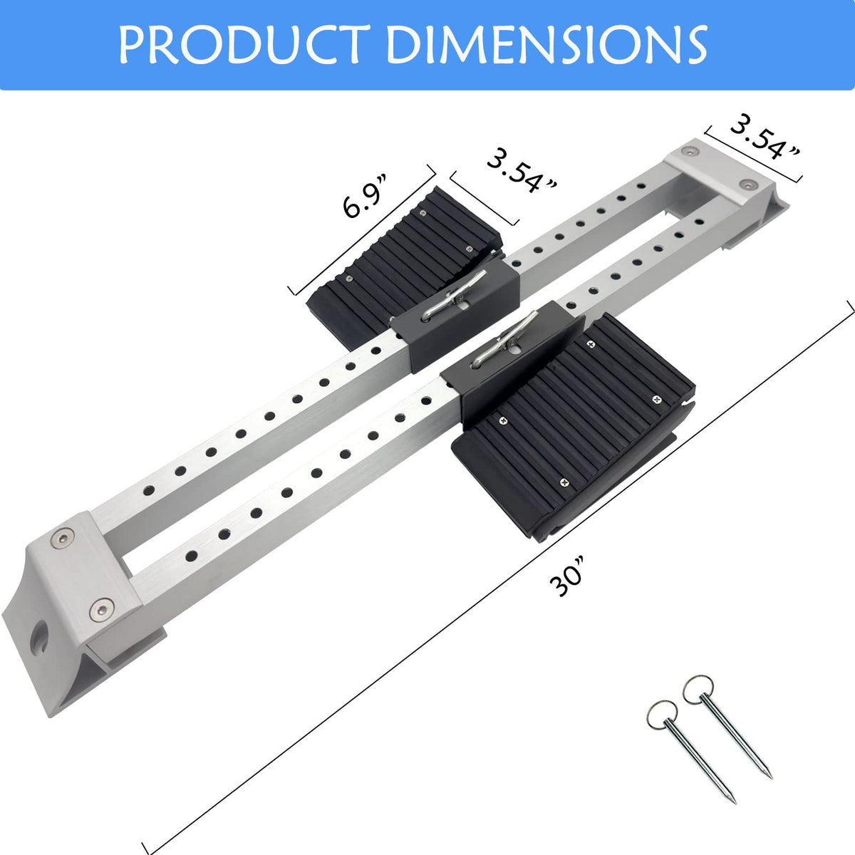 Supvision 30In Lightning Starting Block Sprinter Pedals 6 Angle Adjustable Sprinter Track and Field Aluminum Suitable for Plastic Runway Cinder Track