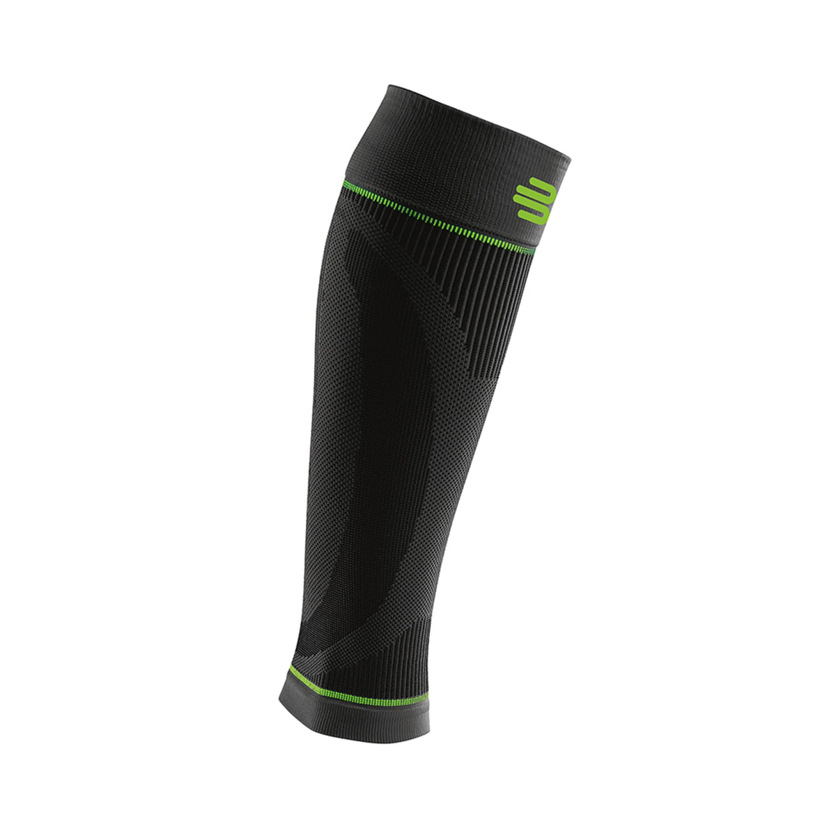 Bauerfeind Sports Compression Lower Leg Calf Sleeves (1 Pair) (Black, Medium/Long)