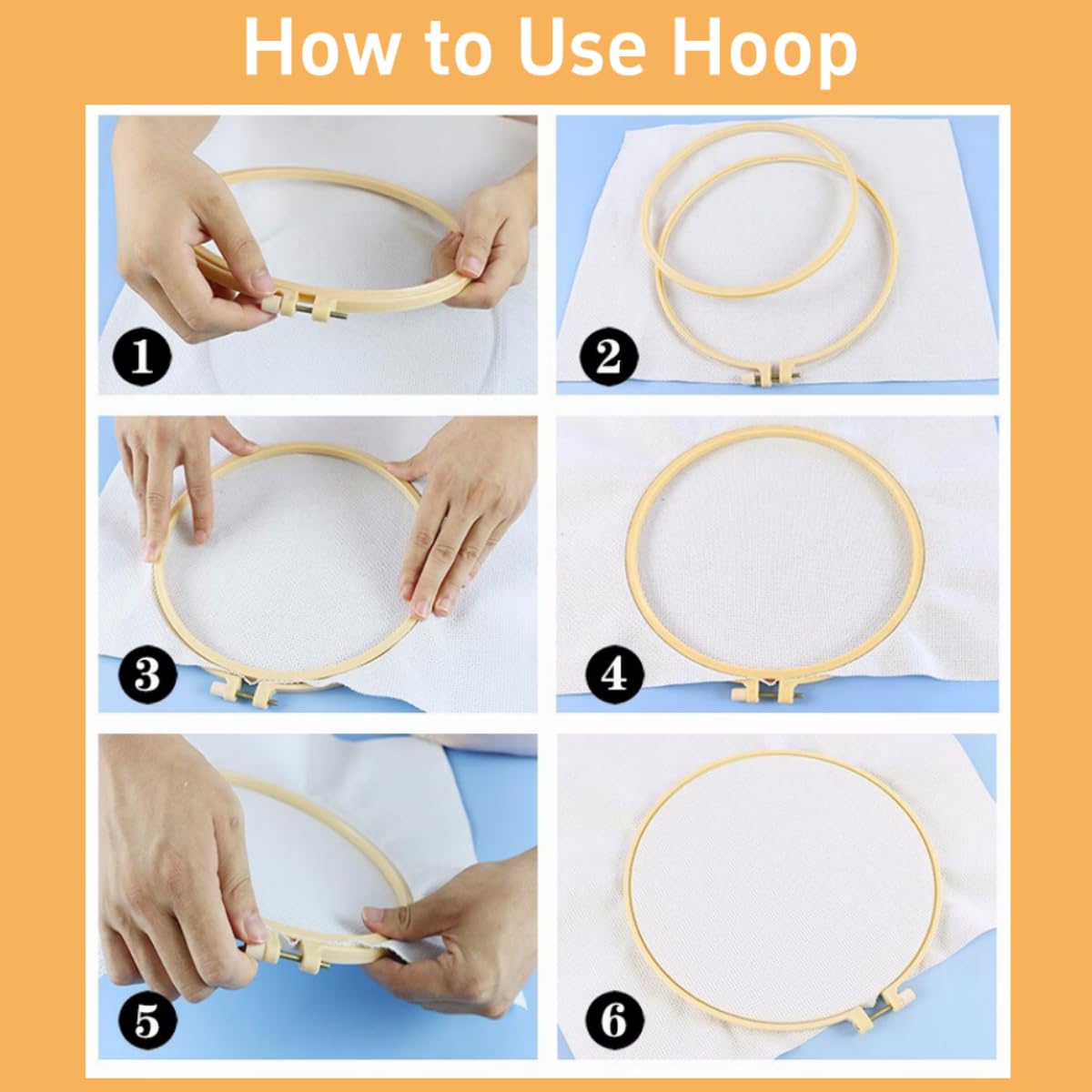 DIY Punch Needle Kits Cute Highland Cow in Sunflowers Easy for Beginners Punch Needle Embroidery Set for Craft Lovers with Printed Pattern and Hoop for Home Decor 20x20cm-11