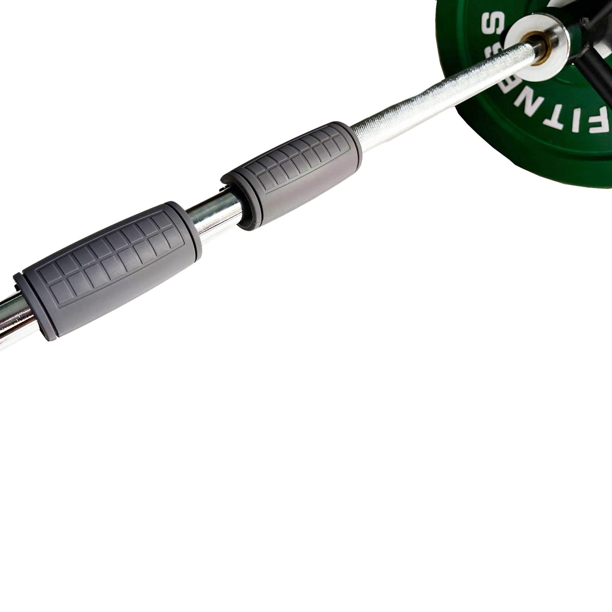 yuhqc Weight Bar Grips Fit Standard Barbell, Dumbell Handles, Thick Bar Training Adapter for Weightlifting & Cable Attachments Fitness Training Rope Grips for Body Arm Forearm Builder Strength(Gray)