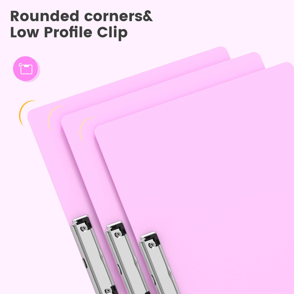 Macroclo Extra Large 11x17 Clipboards, Plastic Pink Drawing Boards, Horizontal Clip Board, Landscape Layout. Suitable for Watercolor, Sketching, Painting. Art & Drafting Supply