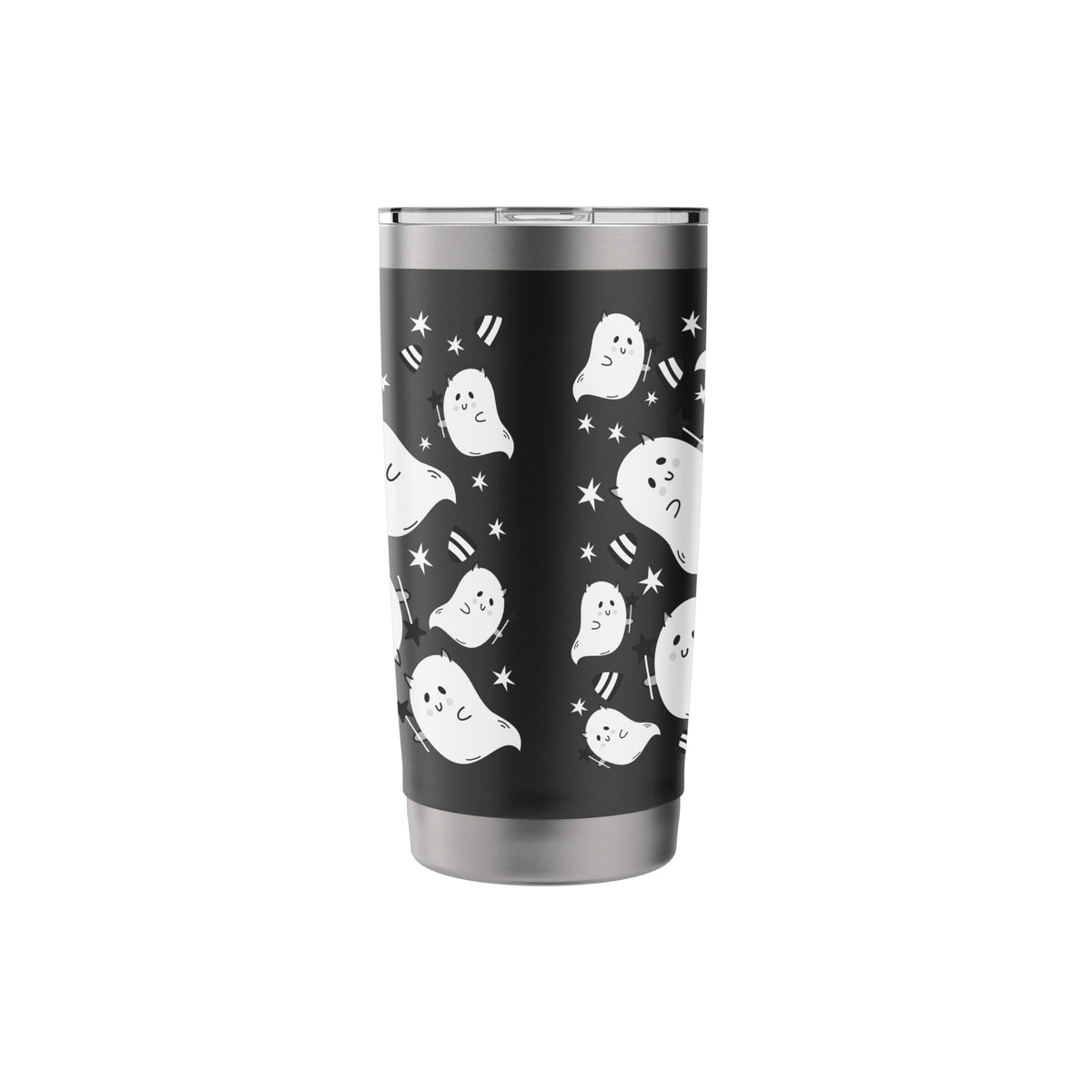 Halloween Ghost, Funny Cute Ghost Print Stainless Steel Insulated Tumbler