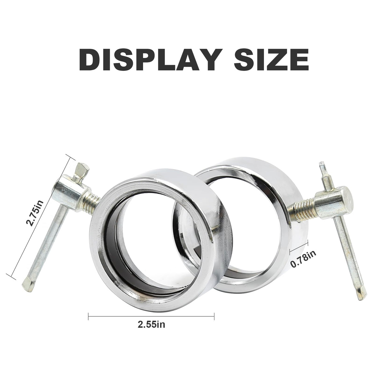 2-Piece Olympic Barbell Locking Collars, Fits 2-inch Olympic Barbell Screw Clamps, Suitable for Professional Gym Weight Training