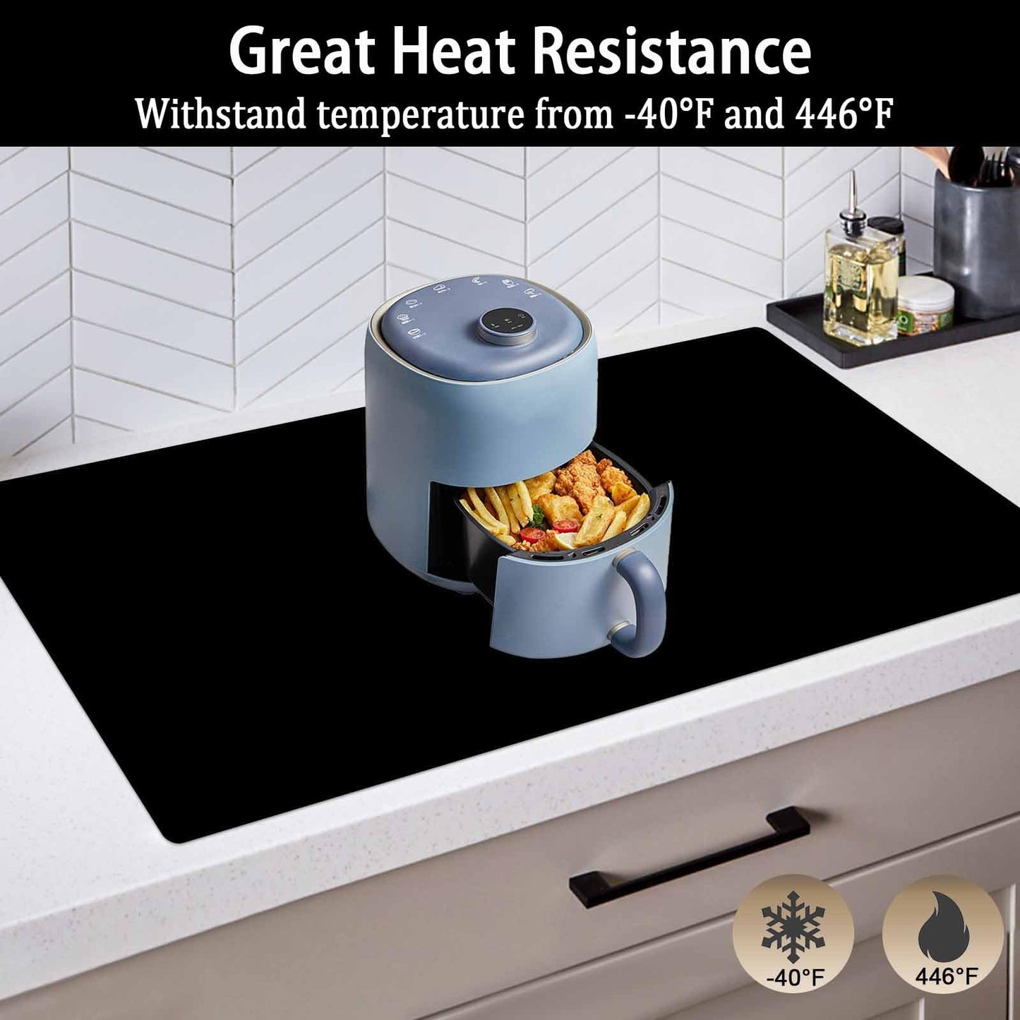 Super Large Silicone Mat, 120"x24"(305cmx60cm) Silicone Mats for Kitchen Counter, Non-Slip Heat Resistant Mat,Thicken Kitchen Counter Mat, Waterproof Countertop Protector for Craft (Dark Grey)