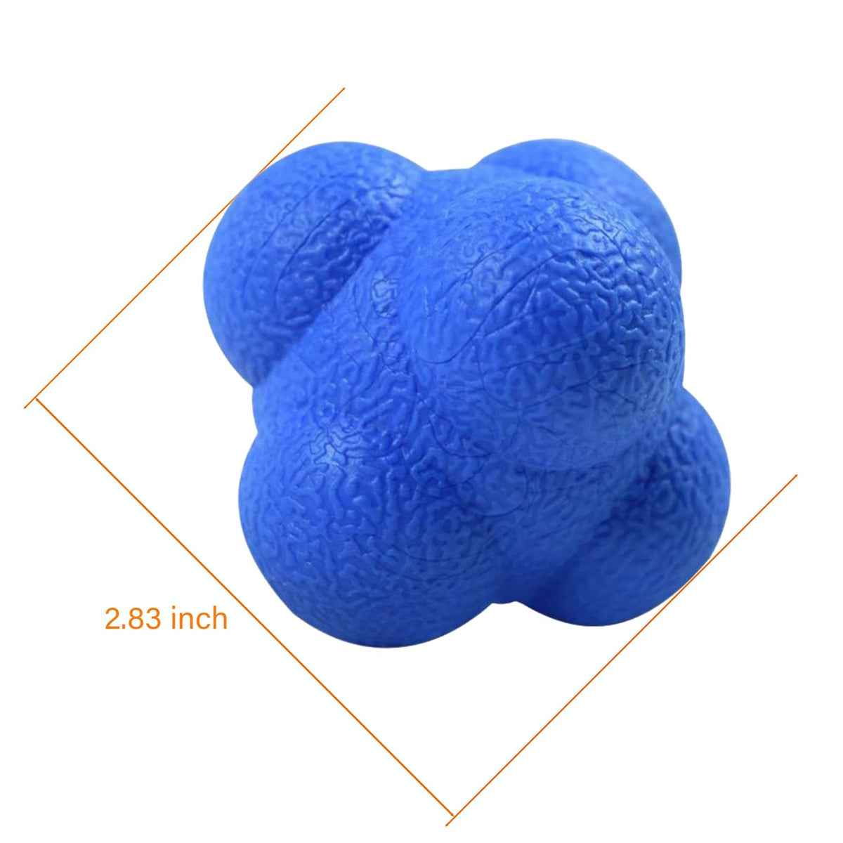 AIRLAXER Reaction Ball,Reflex Ball for Hand Eye Coordination Training,2.83 inch,Pack of 3-Orange,Blue,Green