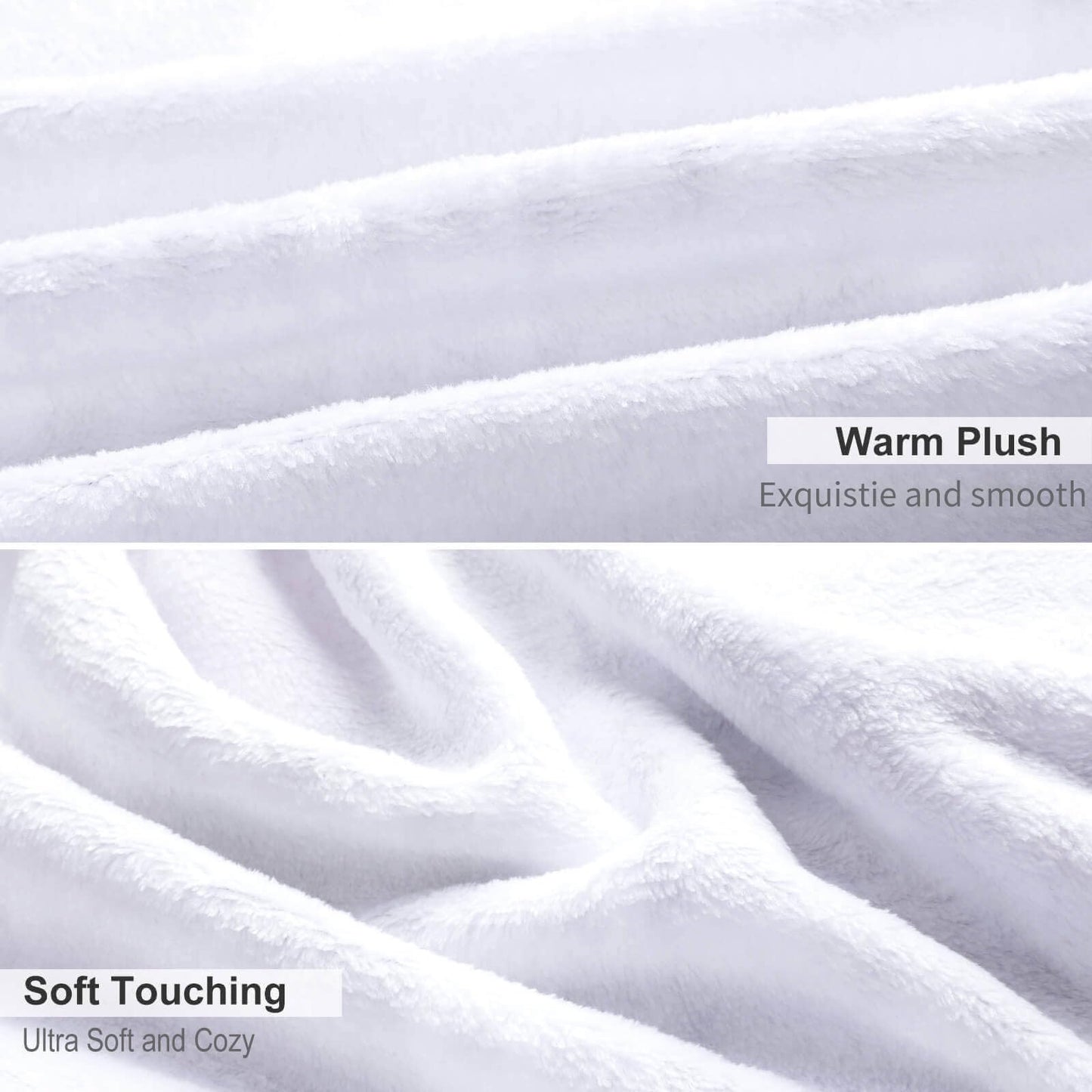 Halloween Throw Blanket 60" x 50" - Soft Flannel Ghost Blanket, Cozy Plush for Couch, Sofa & Bed, Fall Winter Decor, for Kids & Adults (Purple)
