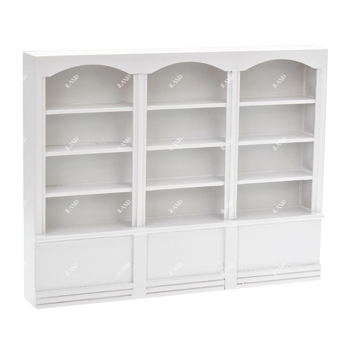 iLAND Dollhouse Bookshelf 1/12 Scale Dollhouse Furniture Mini Wooden Bookshelf for Miniature Books Mini Bookcase 1/12 Scale Accessories Mini Library Doll House Living Room Books Shelf Miniature Gifts