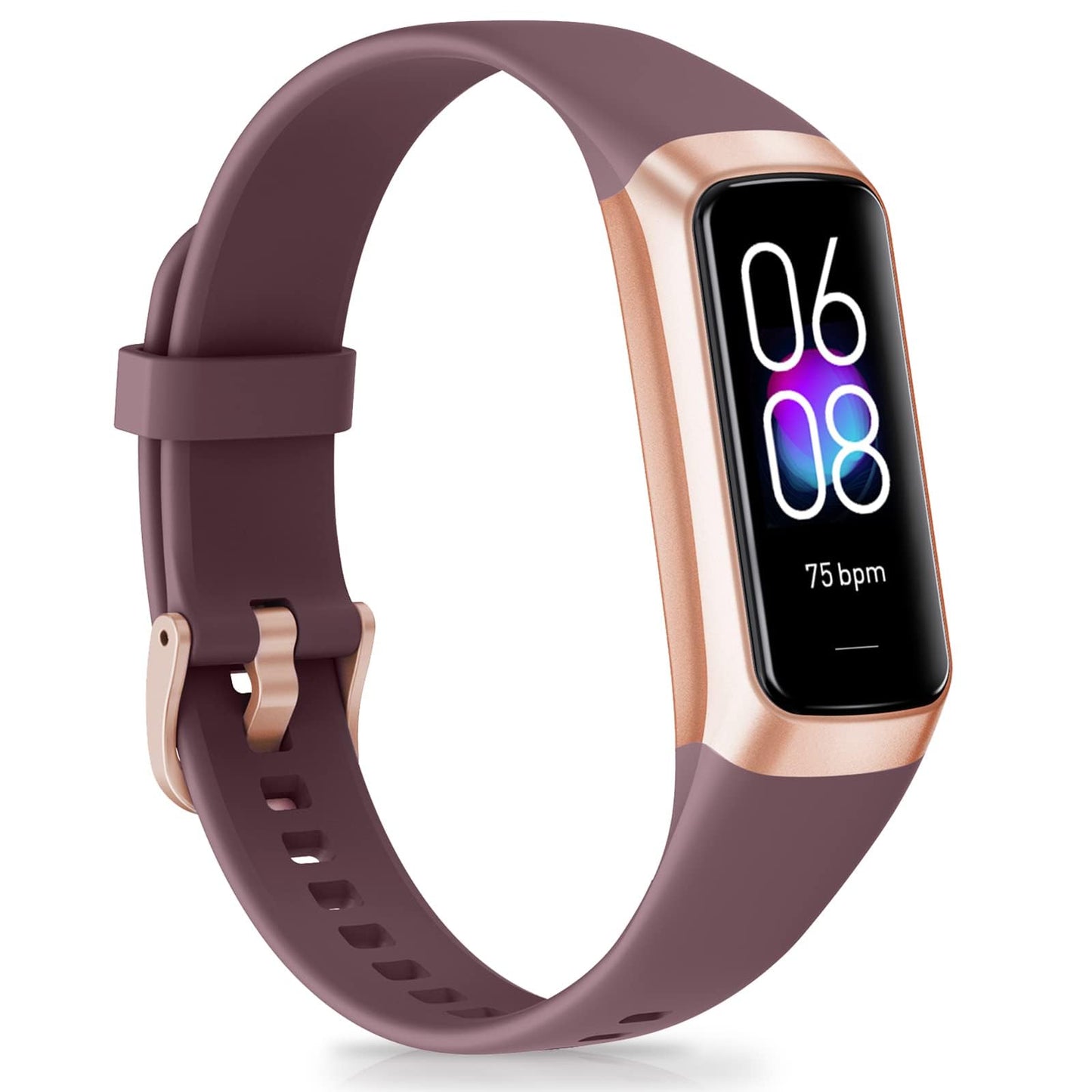 Bakoor Fitness Tracker, Fitness Watch with 24/7 Heart Rate Blood Oxygen Sleep Monitor, 1.10" AMOLED HD Touch Color Screen Step Counter, Activity Trackers Pedometer Health Smart Watch for Women Men