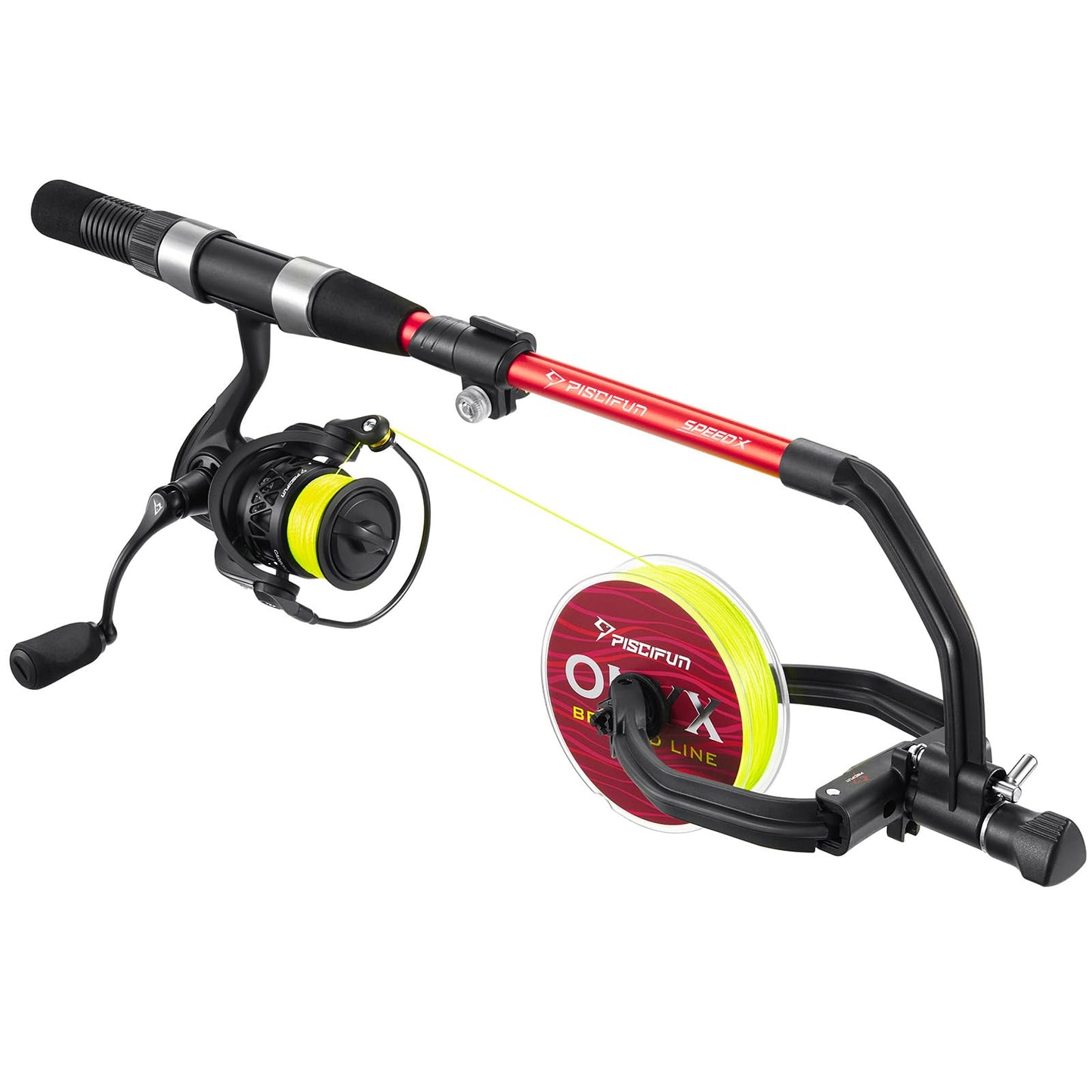 Piscifun Speed X Fishing Line Spool with Unwinding Function No Twist Line with Adjustable Aluminium Handle for Spinning Reel, Bait Reel and Spincast Reel