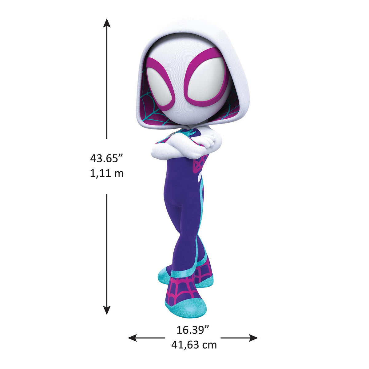RoomMates Marvel's Spidey and His Amazing Friends: Ghost Spider Peel and Stick Wall Decals, RMK5557GM
