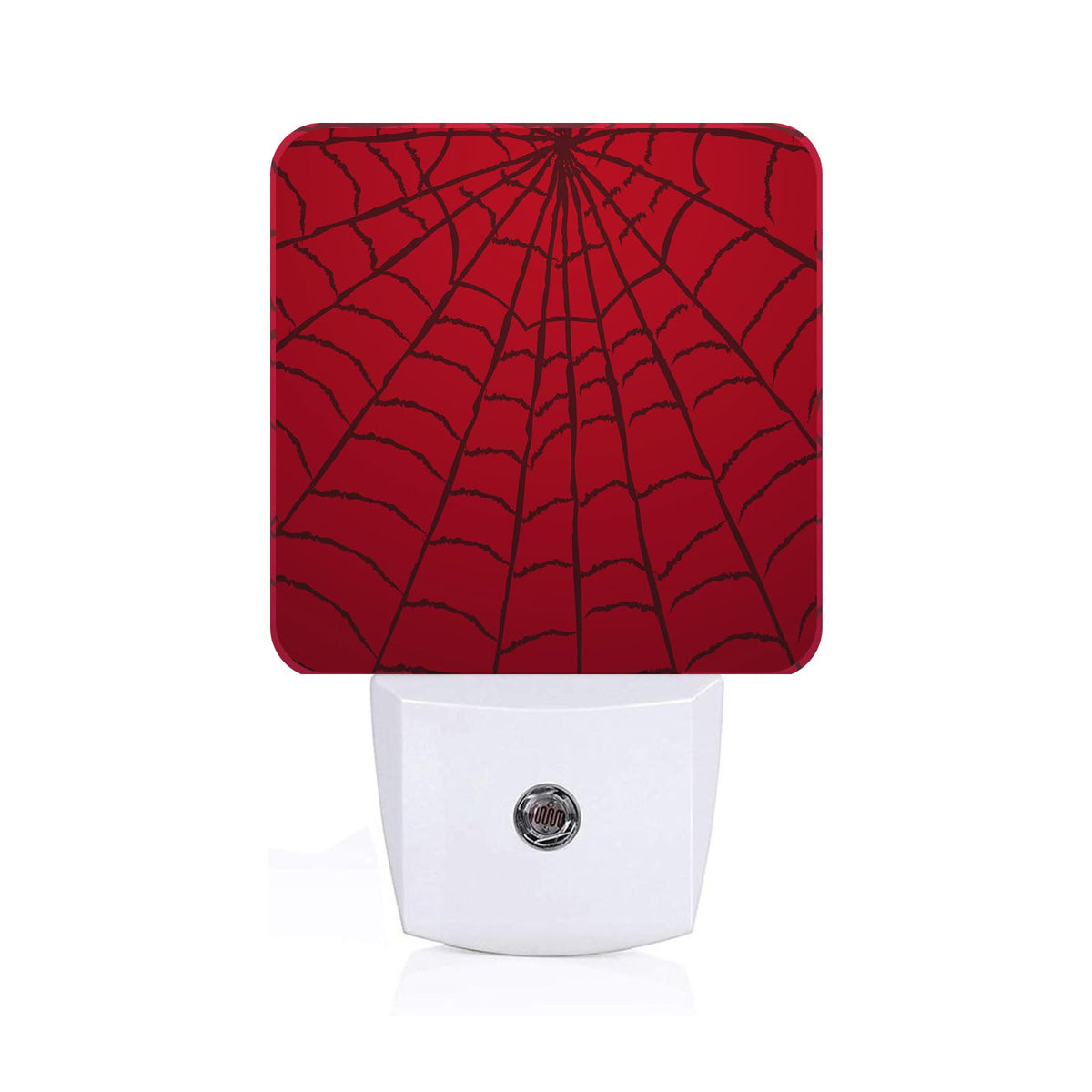 FSHVQKD Red Spider Web Night Light,Plug Into Wall Decor for Stairway,Hallway,Kitchen,Dusk to Dawn Sensor Nightlights for Boys/Girls/Women/Men Room Gifts