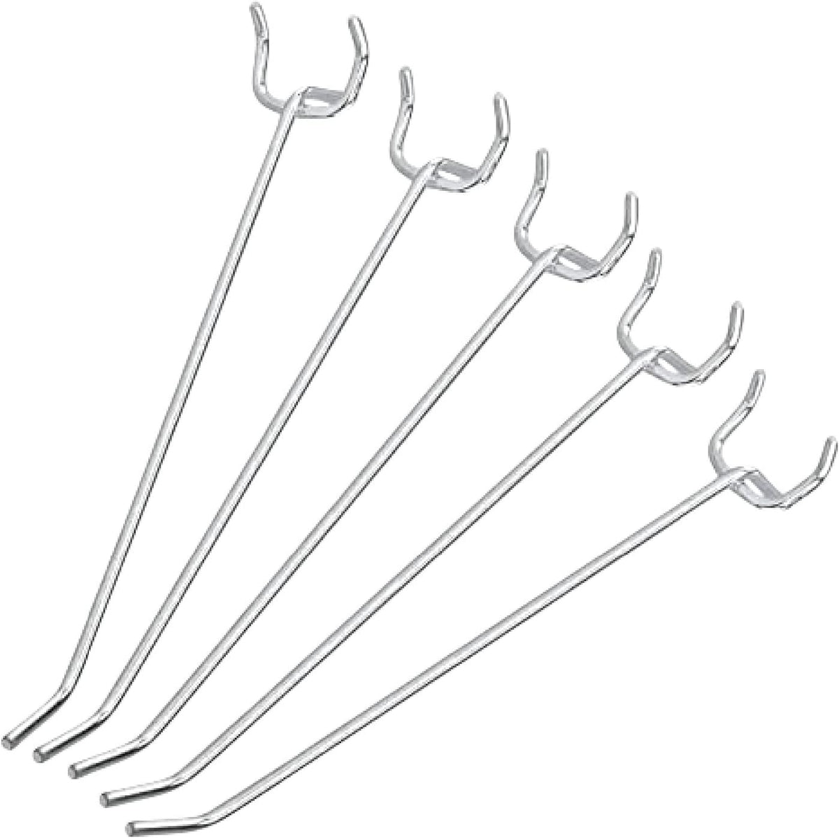 Neiko 53102A 6” Pegboard Hook Organizer Kit, 50 Pack, Hanging Hooks Set for Garage Organization, Great for Wall Hanging and Shelving, Tool Storage, Craft Organizing