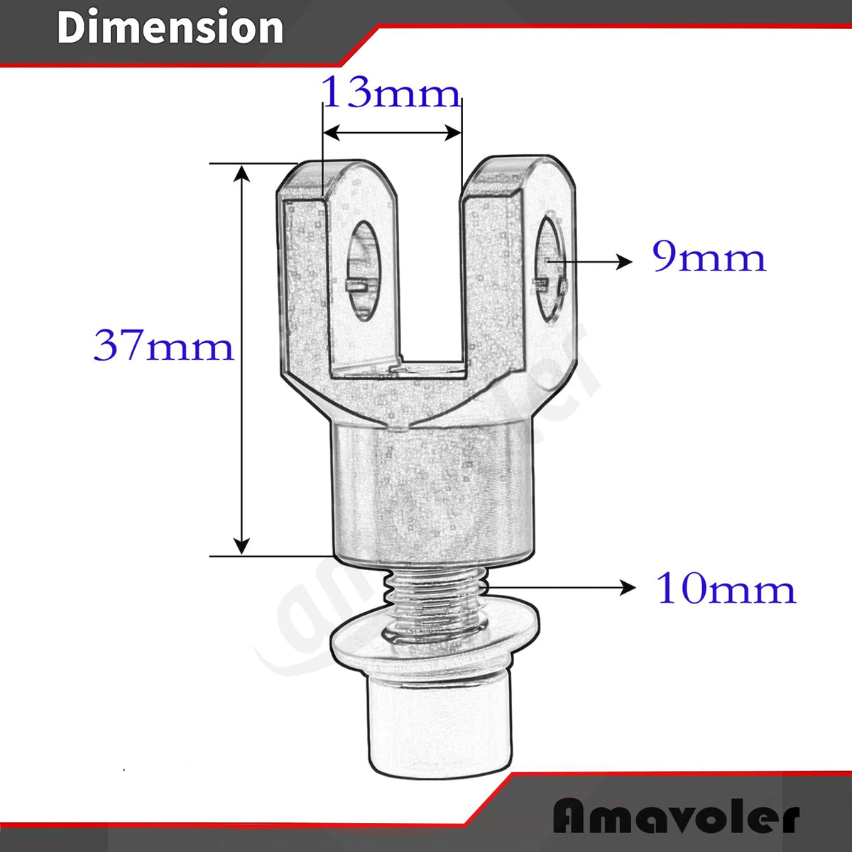 amavoler Motorcycle Foot Pegs Mount Supports Footrest Mounting Clevis Hardware Kit (29mm) for Softail FXST Low Rider Sport Glide Dyna FXR FX(black)