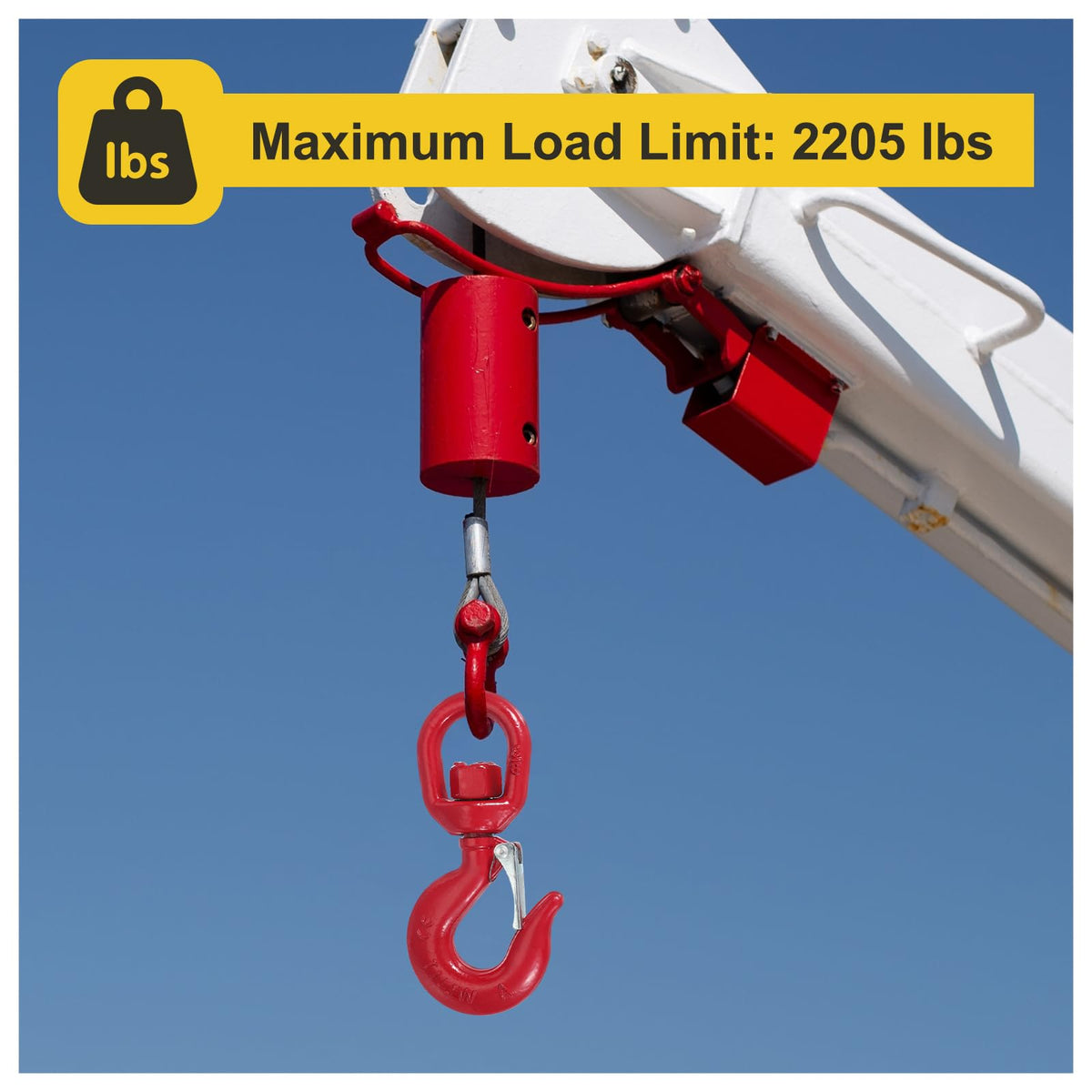 PATIKIL Swivel Lifting Hook, 1 Ton Swivel Hook Eye Sling Hook Alloy Steel Self-Locking Grab Hook with Safety Latch for Hoisting Lifting, 2205 lbs Load