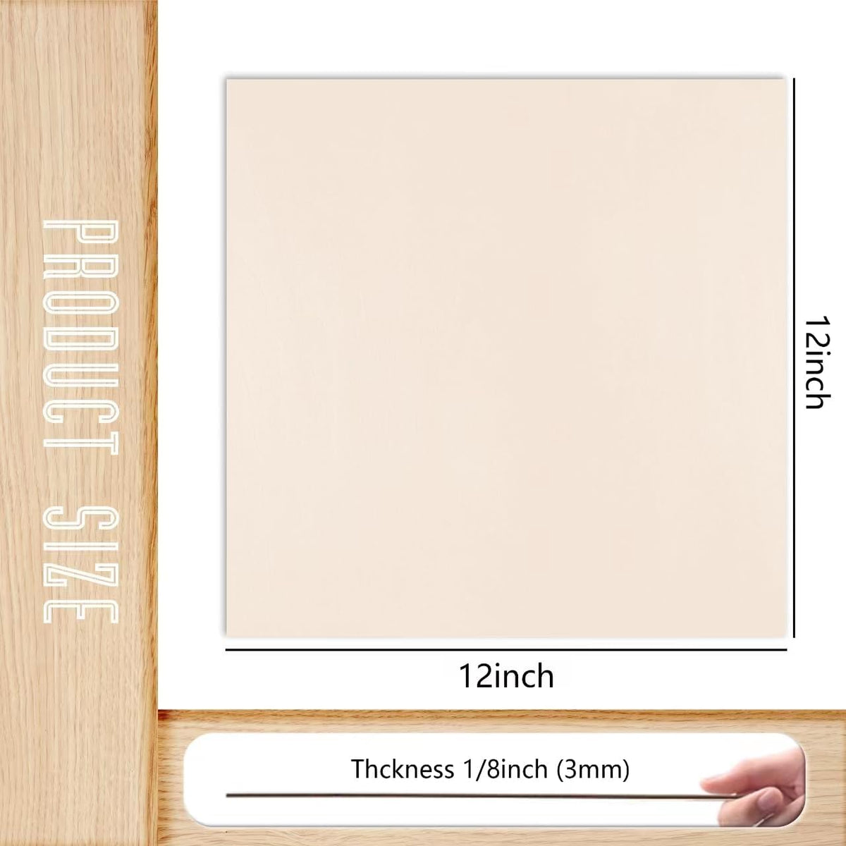 12 Pack Basswood Sheets 1/8x12x12 Inch, Unfinished Wood for Crafts, 3mm Basswood for Laser Cutting Engraving, Wood Burning, Architectural Models, Plywood Board for Painting. (12x12x1/8inch)
