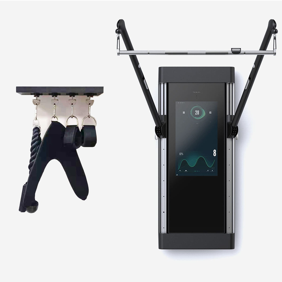 JILINWEI Tonal Accessories with T Lock Adapter,Tonal Machine Gym Accessories,Ab Cable Crunch Harness for Tonal Core Muscle Training
