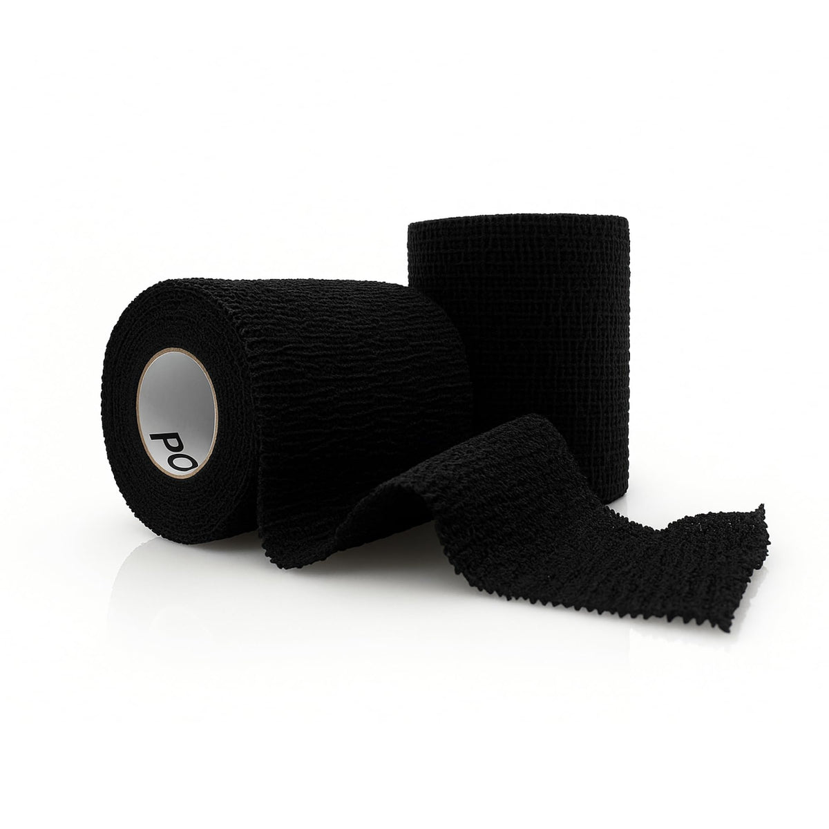 OVIK Health PowerFlex – Self-Adhering Sports Wrap for Injury Prevention & Post-Injury Stability – Medical-Grade, Sweat & Water Resistant First Aid Wrap for Athletes – Black, 3 inch, 2 Rolls