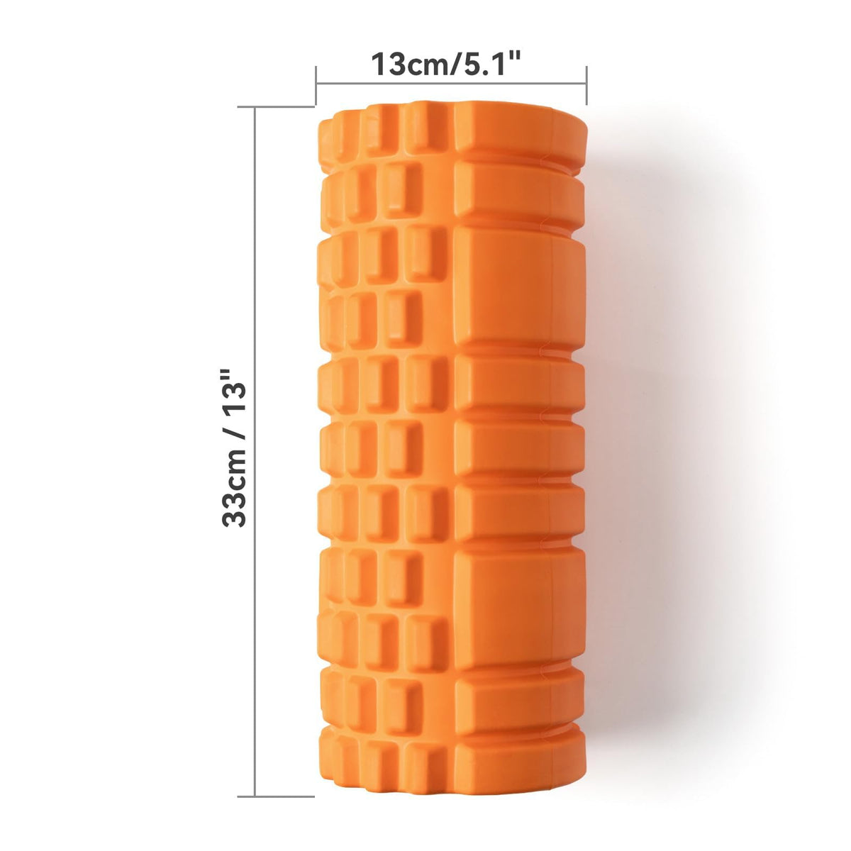 Krightlink Foam Roller High Density 13" Patented Exercise Roller for Deep Tissue Muscle Massage, Muscle Massage and Myofascial Trigger Point Release, Relieves Muscle Pain, Improves Mobility (Orange)