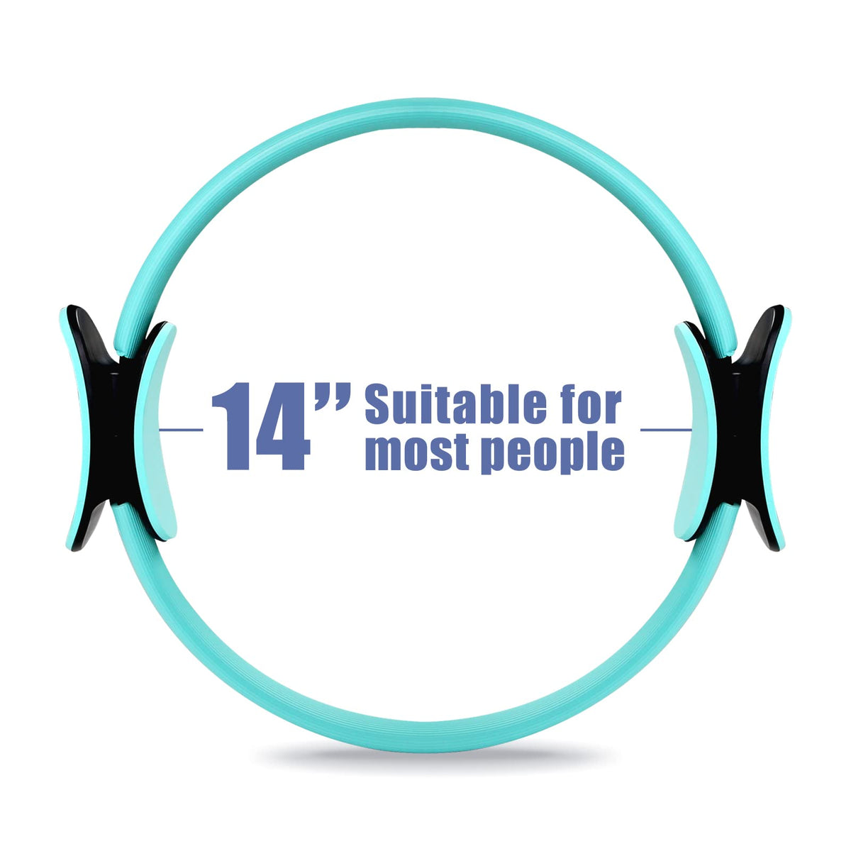 RitFit Pilates Ring Circle - 14 Inch Magic Fitness Circle for Toning Inner & Outer Thighs, Bonus Workout Guide Included