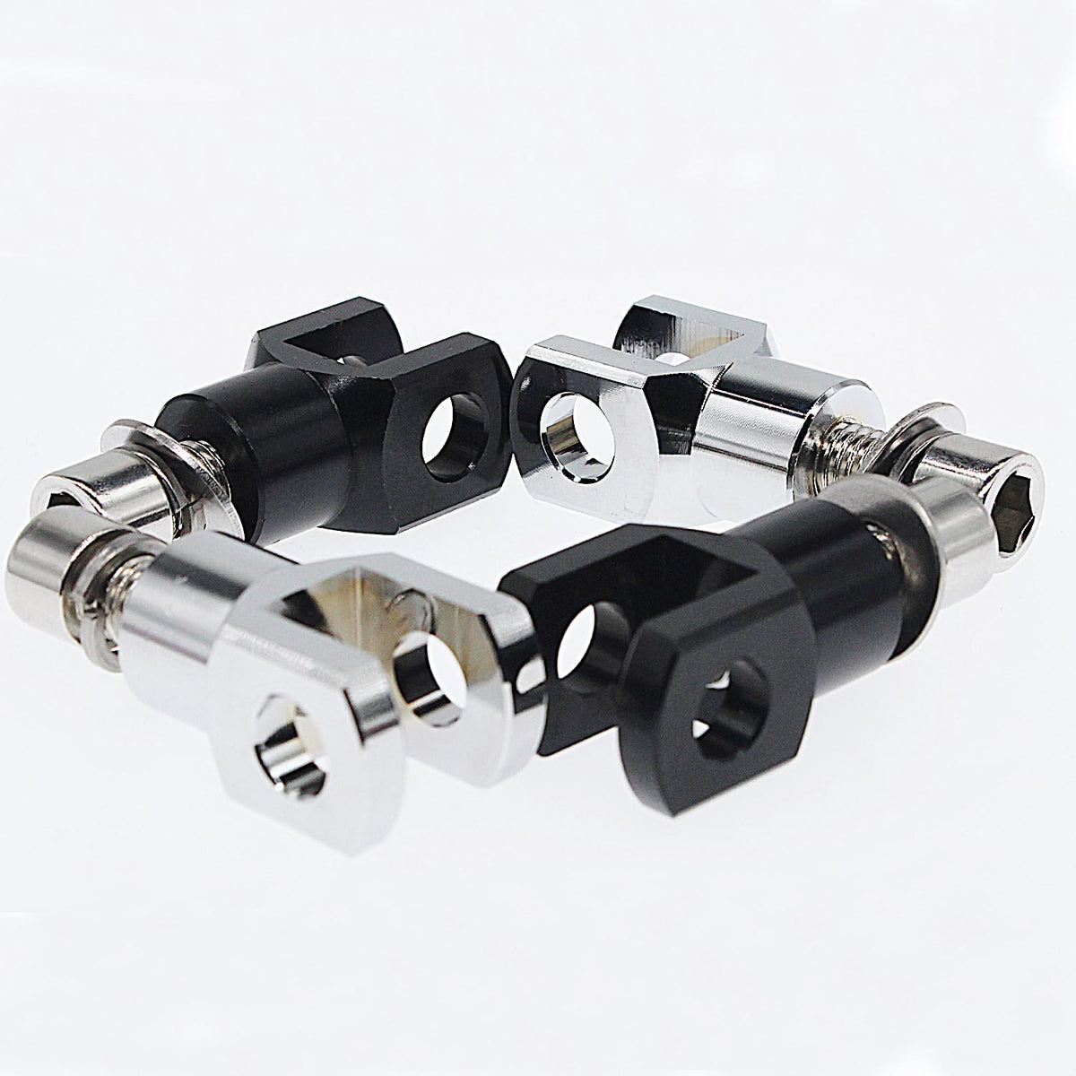 amavoler Motorcycle Foot Pegs Mount Supports Footrest Mounting Clevis Hardware Kit (29mm) for Softail FXST Low Rider Sport Glide Dyna FXR FX(black)