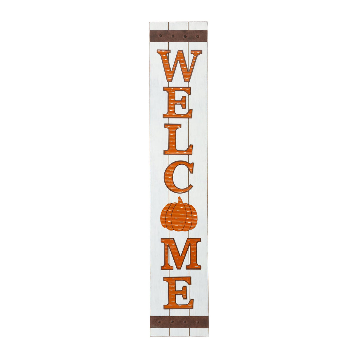 Glitzhome 42"H Fall Wooden Pumpkin Welcome Porch Sign for Fall Harvest Thanksgiving Autumn Indoor Outdoor Front Porch Decoration