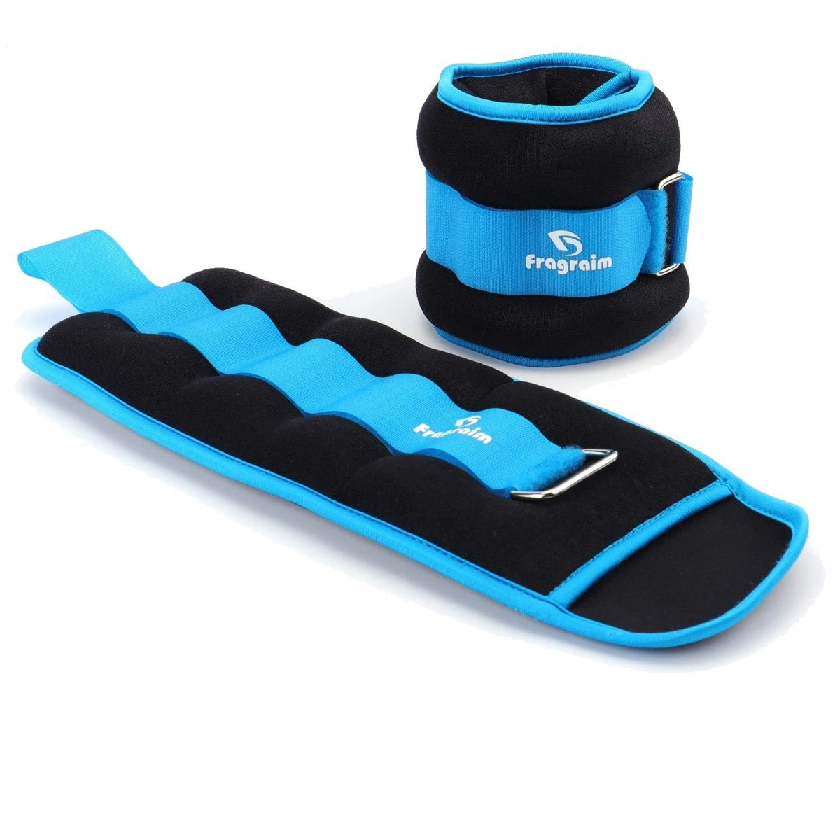 Ankle Weights for Women, Men and Kids - 4 LBS x 2 Strength Training Wrist/Leg/Arm Weight with Adjustable Strap for Jogging, Gymnastics, Aerobics, Physical Therapy (Sky Blue)