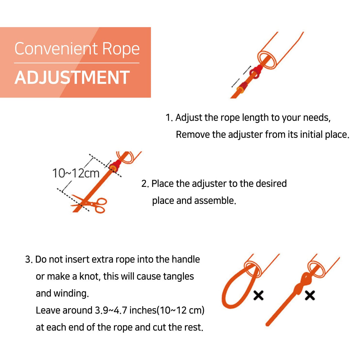 Skipping Jump Rope for Fitness Workout - Light Weight, Adjustable, Tangle Free, Excellent line control for Cardio Boxing, CrossFit, Training Exercise All Ages and Gender ( Special Luxury, KA-220, Made in Korea) (Navy-Yellow)