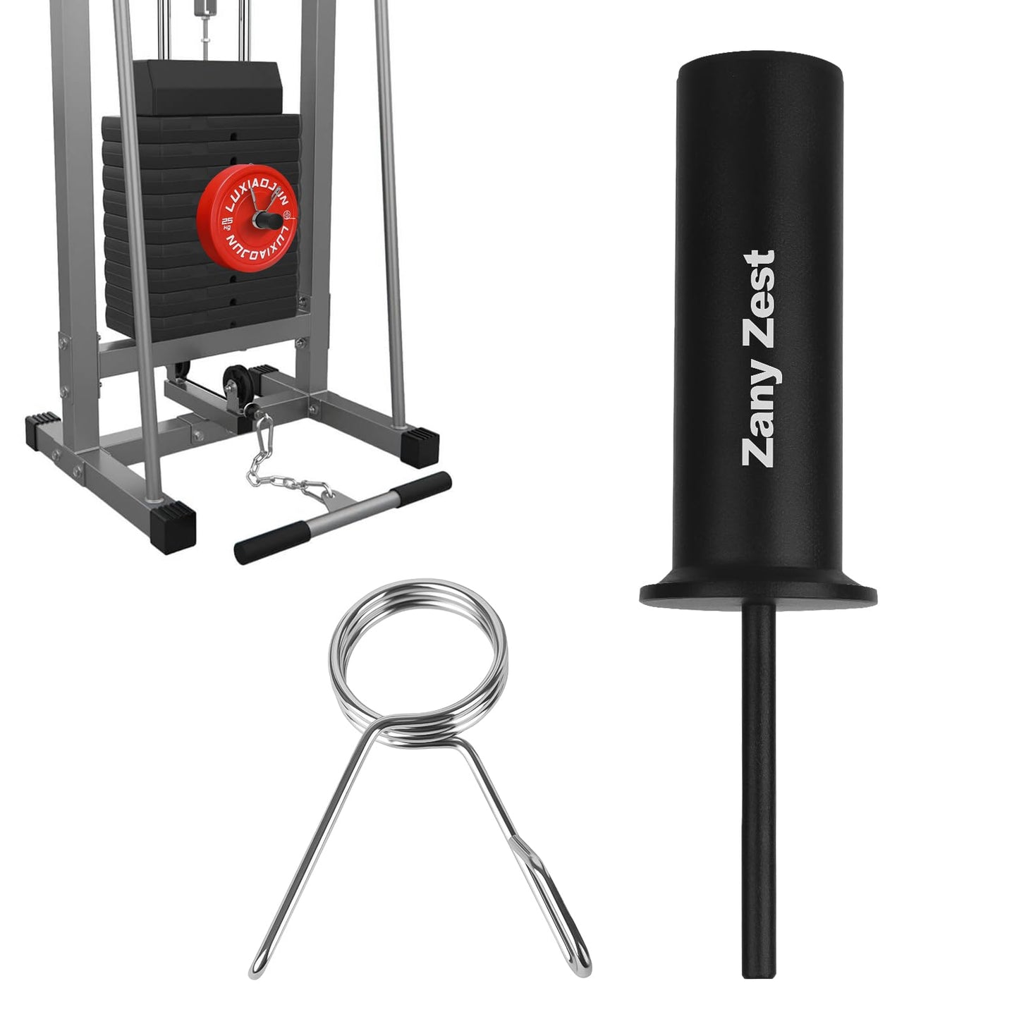 Reinforced Weight Stack Pin - Maximum additional Load Capacity of 50kg/110lbs - Load Extra Olympic Weight for Strength Training Weight Lifting in Gym Cable Machine & Home Gym(Dia:8mm Length:110mm)