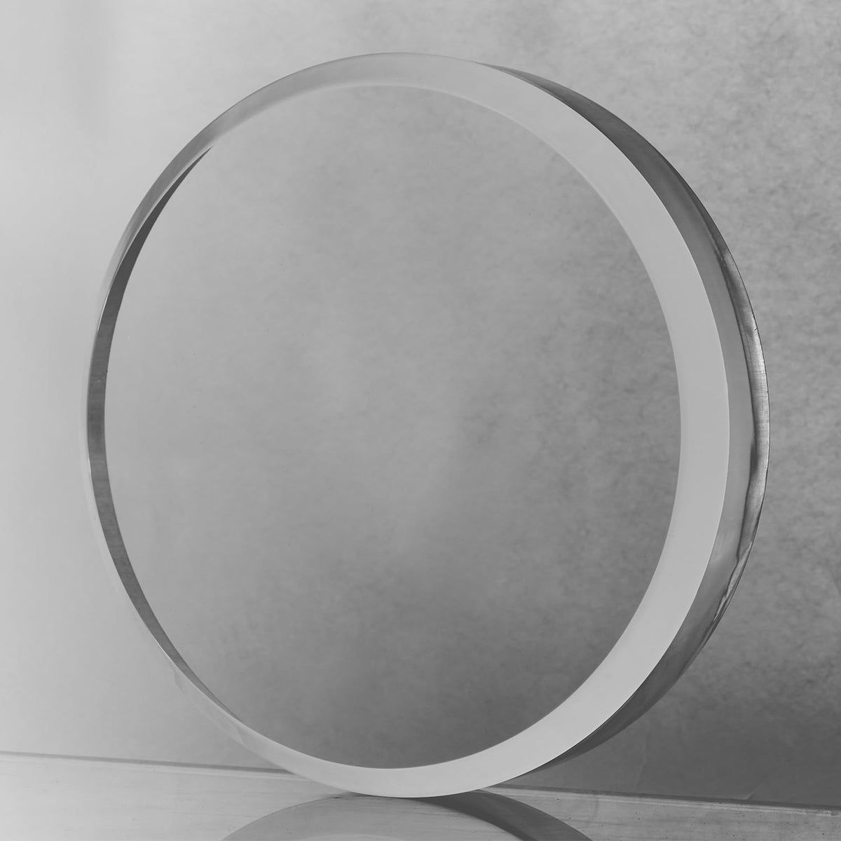 CiaoHER 2in Thickness Acrylic Disc Display Block Clear Polished Round Pedestal Stand Riser (11'' x 2'')