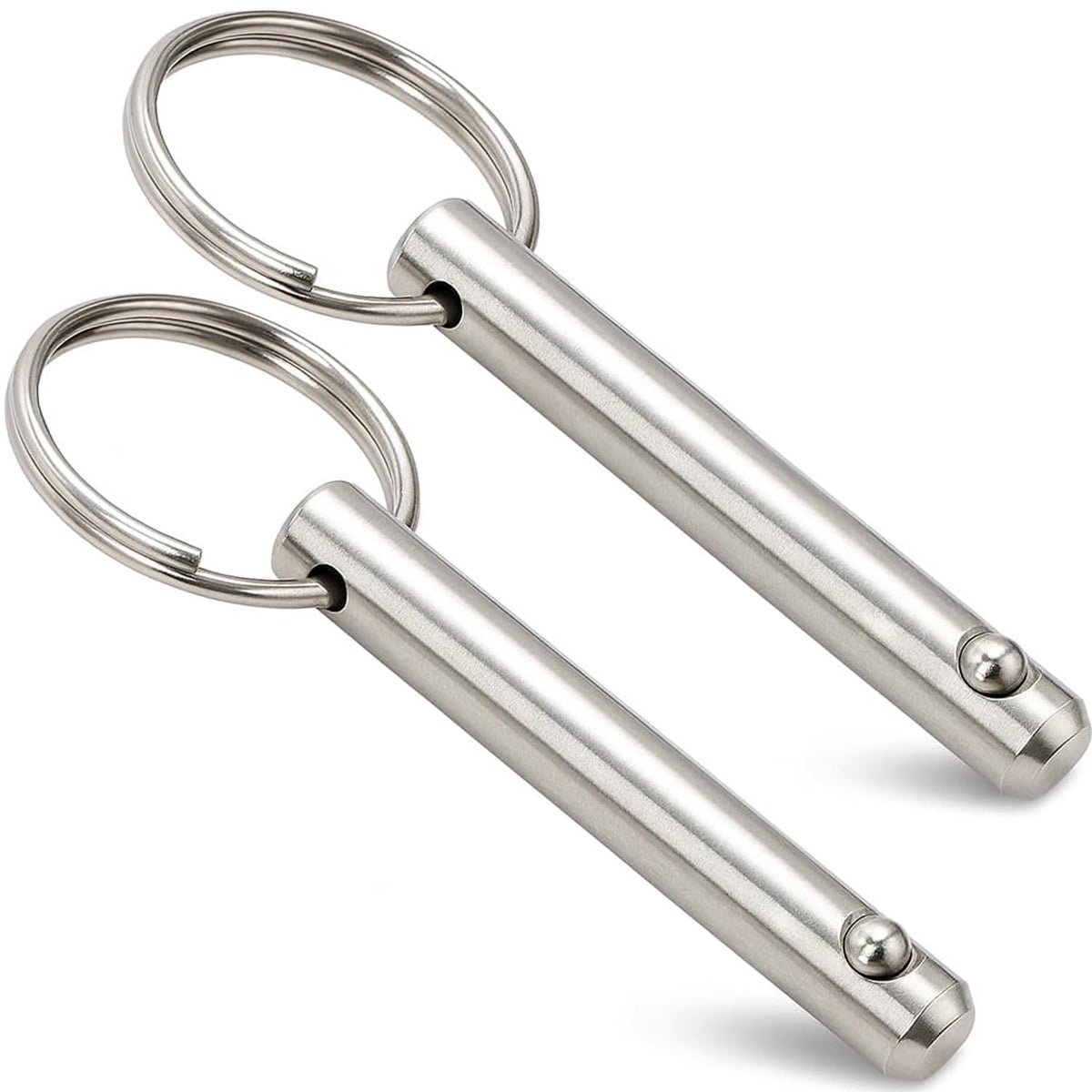 Chuuparts Set of 2 Quick Release Pins, 5/16" (8mm) Diameter, 2.17" (55mm) Total Length, 1.54" (39mm) Usable Length, Made of 316 Stainless Steel, Ideal for Bimini Tops and Marine Hardware