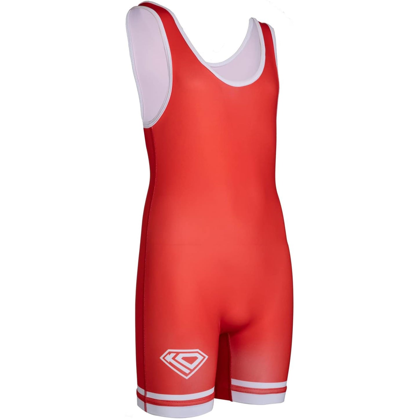 KO Sports Gear Unisex Wrestling Singlet for Adult Wrestlers - Wrestling Singlet for Men & Women - Bold Durable Uniform, Stretchy Breathable Material - Red, Adult XX-Large