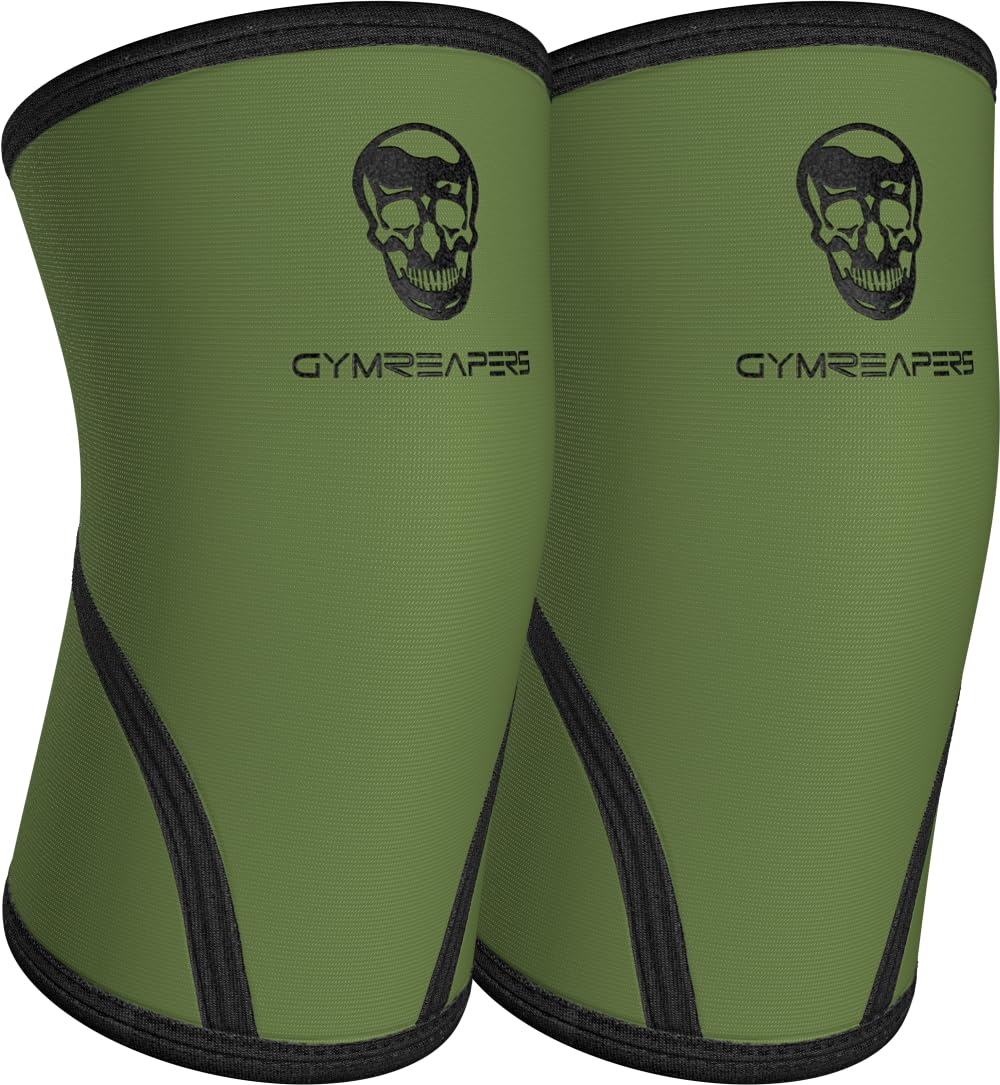 Gymreapers Elbow Sleeves for Weightlifting Powerlifting and Bench Press Support and Compression for Tendonitis Pain Relief 5mm Neoprene Training Gear for Men and Women