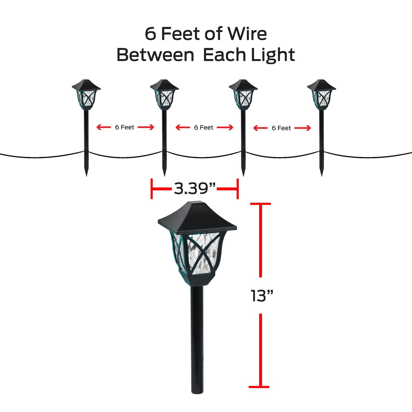 Monster Smart RGB+IC+WW Pathway Lights with 4 Dimmable LED Lights - Sound Reactive Garden Light, Weatherproof IP44 Outdoor Lighting - Compatible with Alexa, Google Assistant, Siri, Monster App