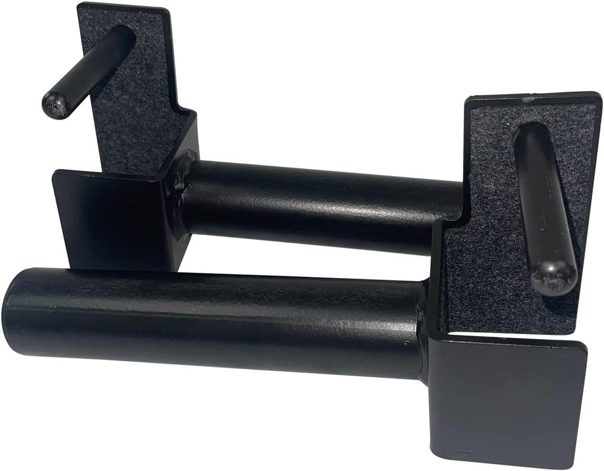 Signature Fitness Fitvids 3” x 3” Power Cage Squat Rack Accessories – Weight Plate Holders – Plate Holders, Pair – Black
