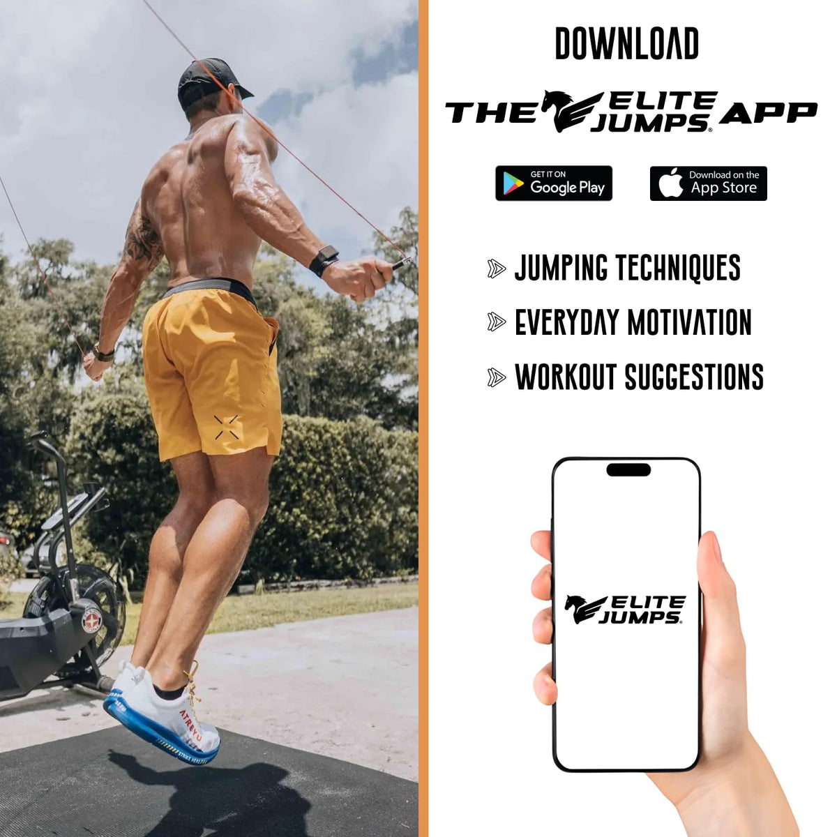 EliteSRS 10 Foot Outdoor Rated 5Mm Pvc, Boxer Jump Rope 3.0 with Smooth Action Polymer Handles and Ergonomic Slip-Resistant Dimpled Grips Black